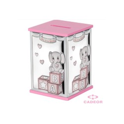 Mealheiro Elefante Rosa PVD...