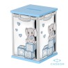 Mealheiro "its a boy" Azul PVD Prateado