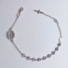 Pulseira Dezena Medalha Fatima Prata 925
