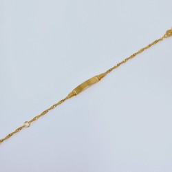 Pulseira Singapura c\chapa...