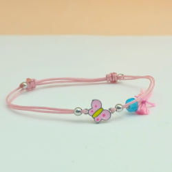 Pulseira Algodão Rosa...