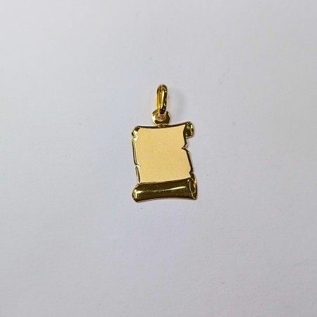 PENDENTE pergaminho 18MM OURO 9KT