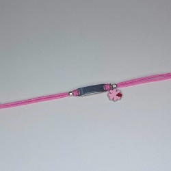 Pulseira Algodão Rosa Trevo...