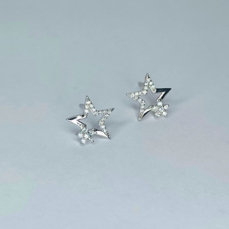 Brincos Estrela Prata 925